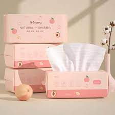 Khăn lau mặt khô ANIMERRY dùng 1 lần dạng rút, gói 50 khăn siêu tiết kiệm