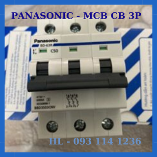 Cầu dao mcb cb 3p 3 pha 3 tép 25a 32a 40a 50a 63a panasonic
