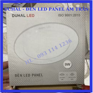 Đèn Led Panel âm trần 9w, 12w tròn trắng, vàng, trung tính, đổi màu seri tăng phô rời Duhal