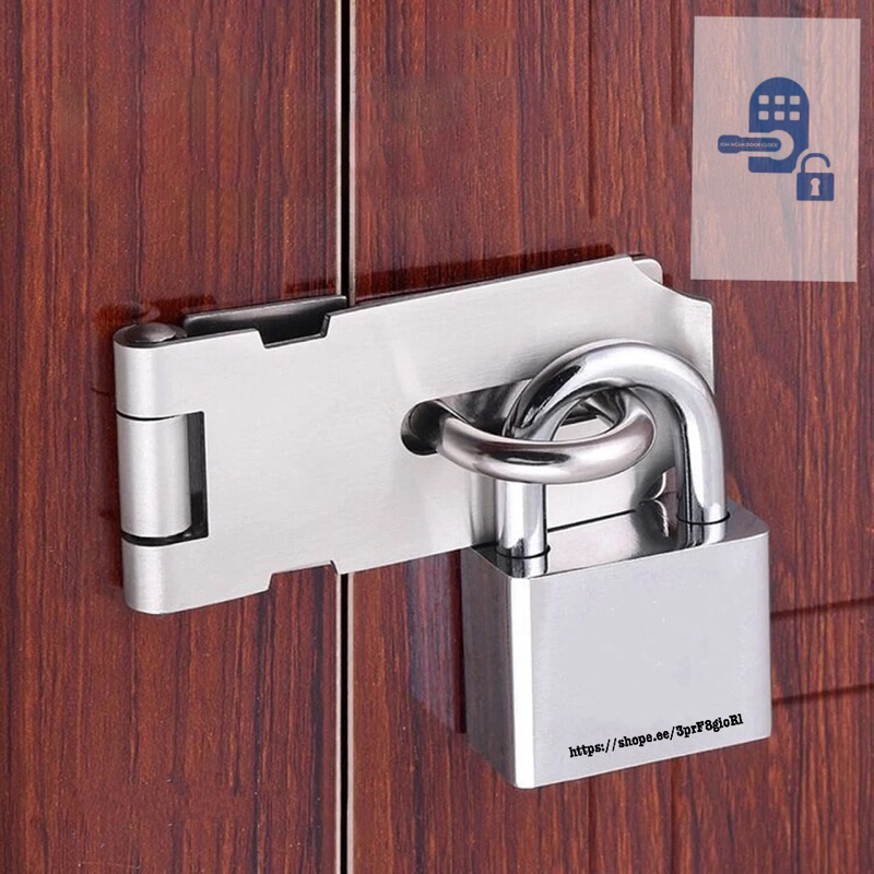 Chốt gập - chốt bản lề có khoen bấm ổ khoá