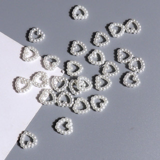 Charm trái tim ngọc trai mini 30 cái (Túi)