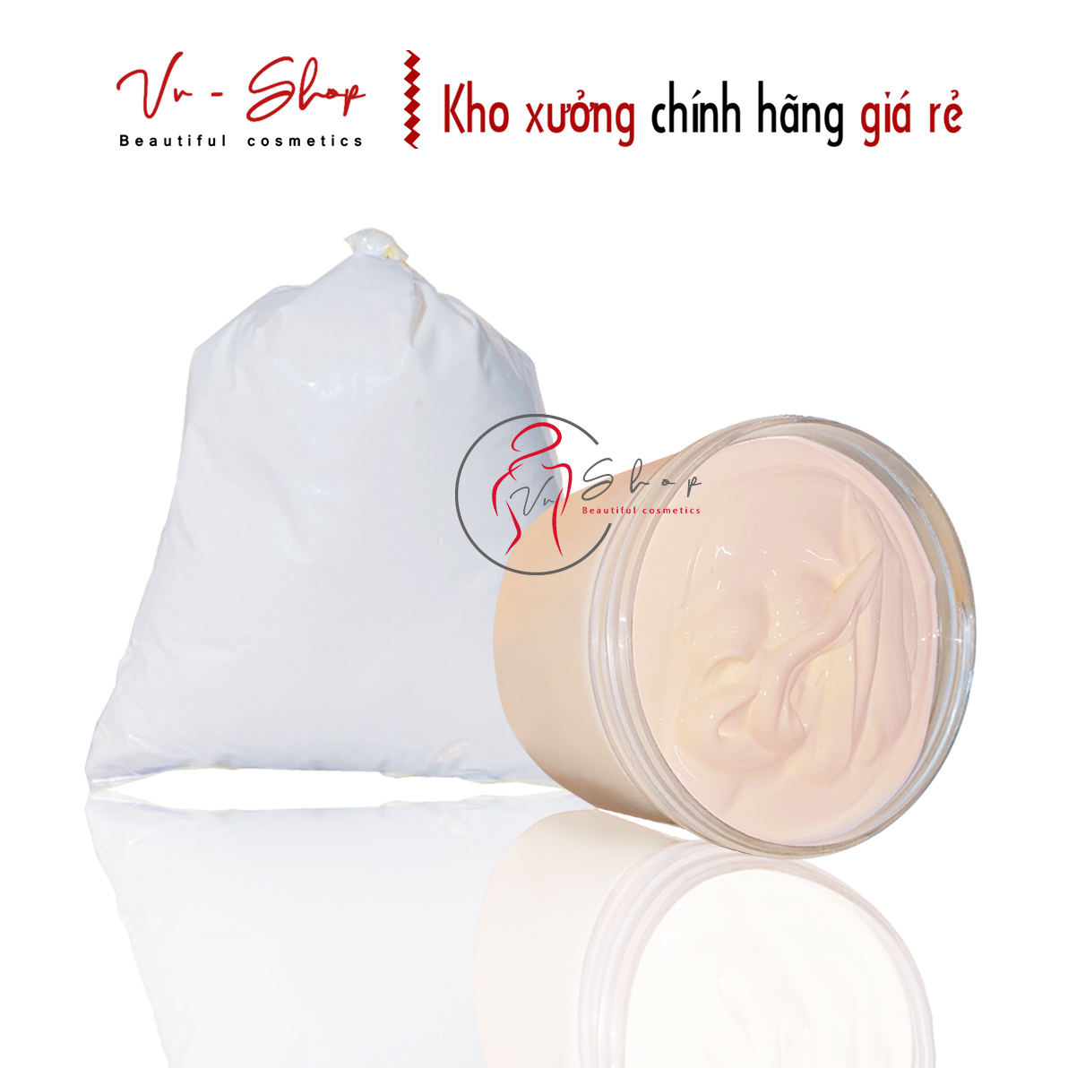 Lẻ kem body siêu dưỡng trắng da - chất lotion makeup và kháng nước - hủ 500g 1kg