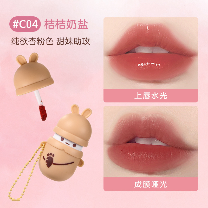 Son Môi Móc Khóa Hình Thỏ VGN Có Dưỡng mềm mịn căng mọng môi lâu trôi chính hãng