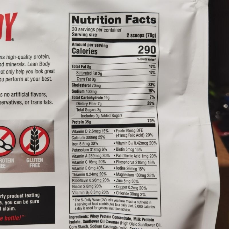 LABRADA LEAN BODY 2,1 KÝ 30 LẦN DÙNG - LEANBODY BỮA ĂN THAY THẾ - MEAL REPLACEMENT - TĂNG CƠ GIẢM MỠ - CHÍNH HÃNG BBT