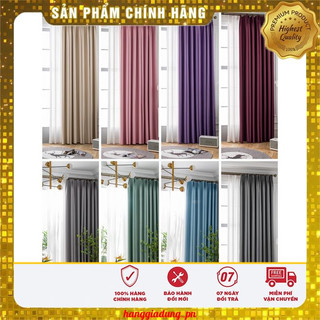 Rèm Vải Treo Cửa 99% Chống Nắng Có Khoen - Một Màu 1 tấm MC022 (tặng dây buộc)