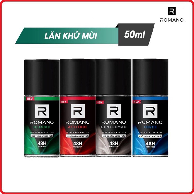 Lăn ROMANO 50ml (CLASSIC hoặc ATTITUDE / FORCE)