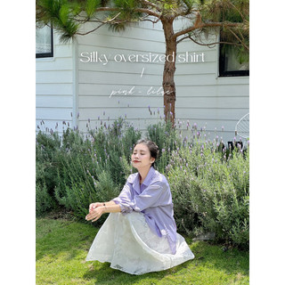 Nimi - Áo sơ mi dáng rộng Silky oversized shirt