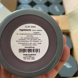 Subtil Clay Wax 100ml – Sáp Clay Công Nghệ Pháp, Giữ Nếp Tự Nhiên, Không Cứng - Wax for men