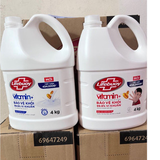 Nước rửa tay lifebuoy can 4lit 2 màu
