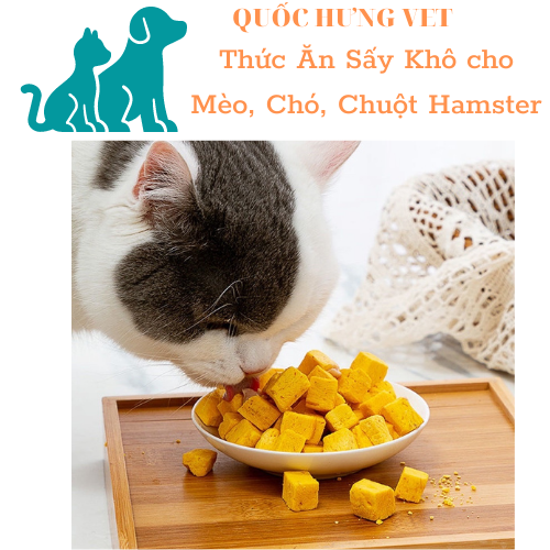 Thức Ăn Sấy Khô cho Mèo, Chó, Chuột Hamster 50g- Quốc Hưng Vet