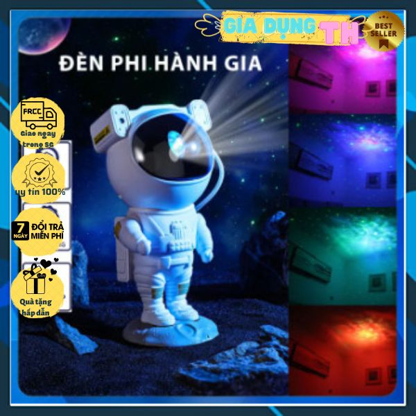 Đèn chiếu sao phi hành gia, đèn ngủ chiếu sao thiên hà, máy chiếu sao hình phi hành gia có nhạc