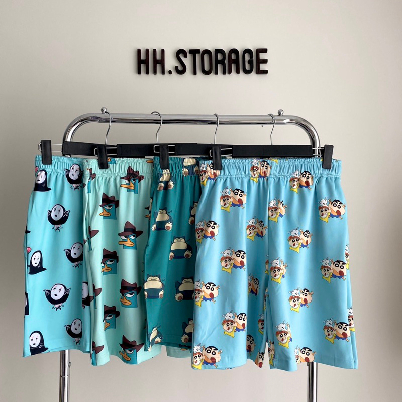 QUẦN SHORT THUN HÌNH THÚ NHIỀU MÀU SV PLUS - 57 UNISEX NAM NỮ