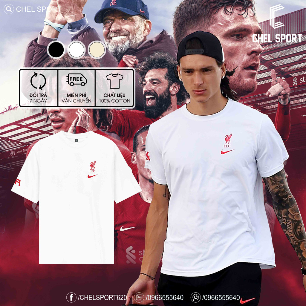 Áo thun di chuyển Liverpool 100% cotton