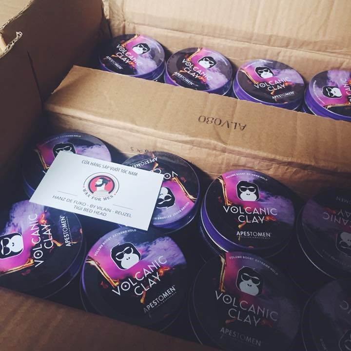 Sáp vuốt tóc nam Apestomen Volcanic Clay 80gr cho tóc mỏng đến dày- Wax for men