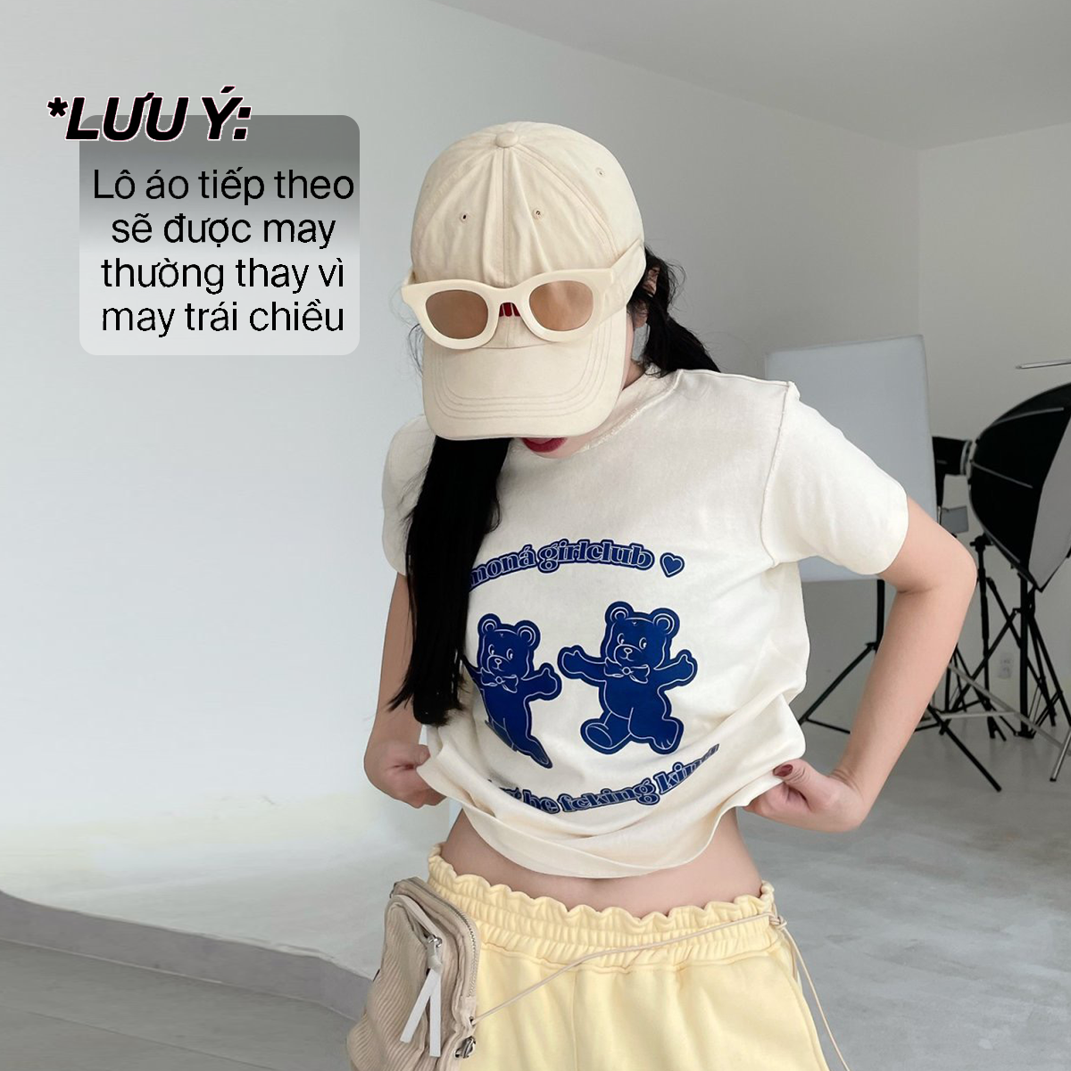 [Mã FATREND02 giảm đến 30k đơn 99k] Áo thun baby tee MONÁ - GUMMY KEM | BigBuy360 - bigbuy360.vn