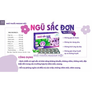 Viên uống ngũ sắc đơn