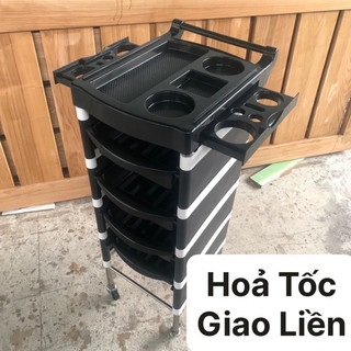 Xe đẩy làm tóc dành cho salon 5 tầng
