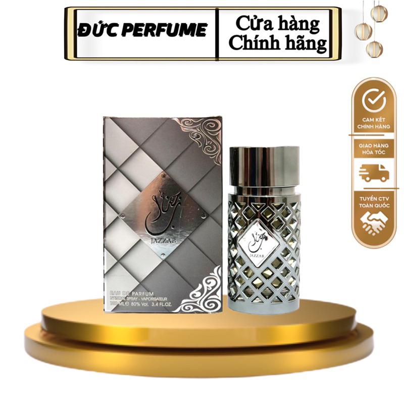 Nước hoa Dubai unisex Jazzab Silver ( Fullseal 100ml )