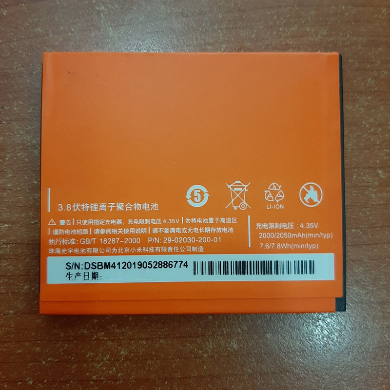 Pin Xiaomi Redmi 2/hongMi 2/Red rice 2/BM44/Redmi 2 Prime