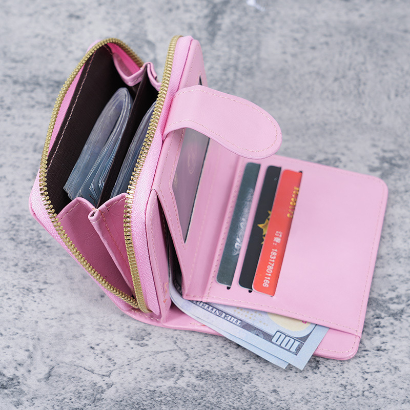 Ví Nữ Cầm Tay Phong Cách Retro Có Khóa Bấm Chắc Chắn VNF832