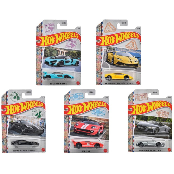 Xe mô hình Hot Wheels Theme Automotive Ford GT, Mclaren Senna, Lamborghini...