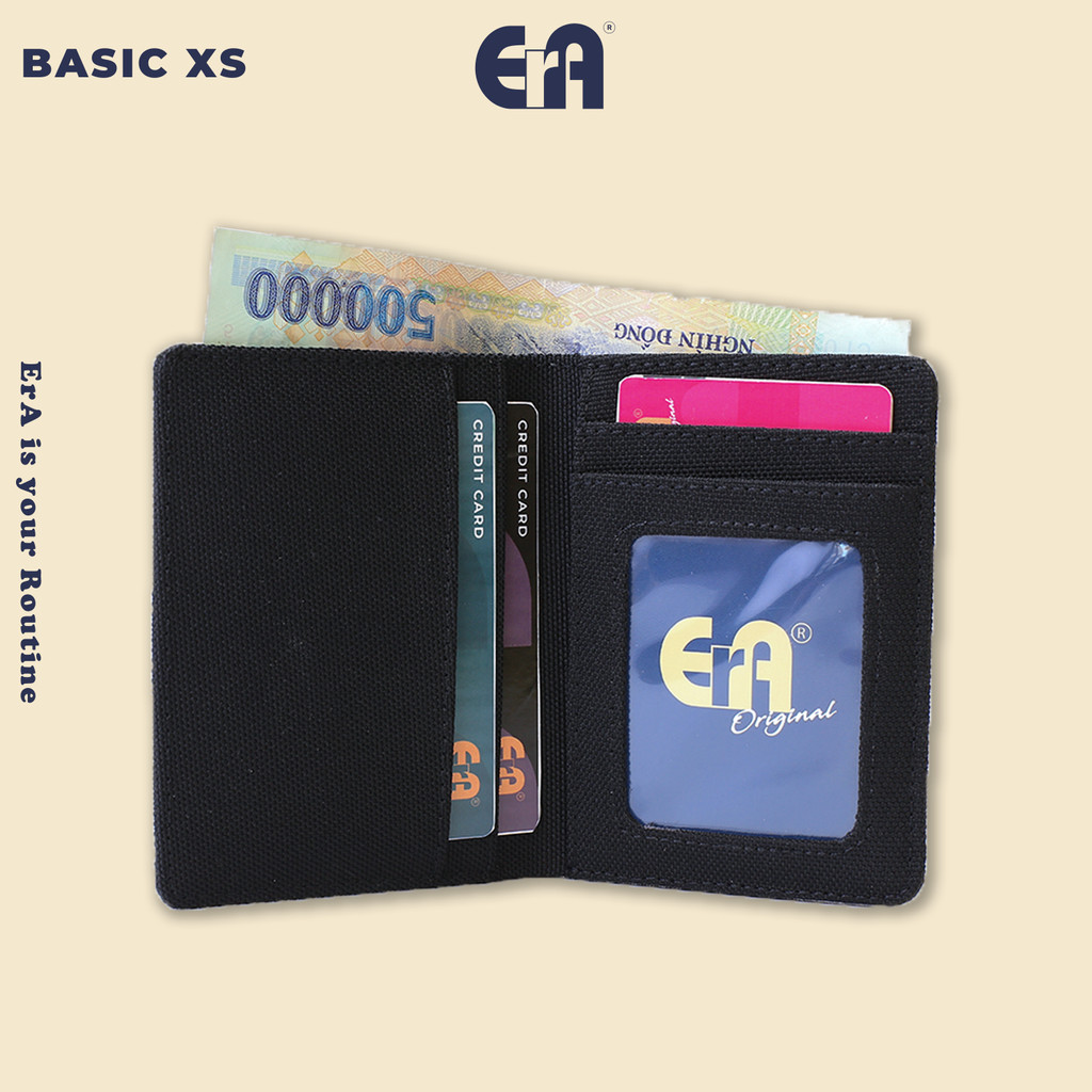 Ví Vải Mini Gập Đôi Dáng Đứng Basic XS - Chất Liệu Canvas Chống Thấm Nước Cao Cấp - Thương Hiệu ErA Original | BigBuy360 - bigbuy360.vn