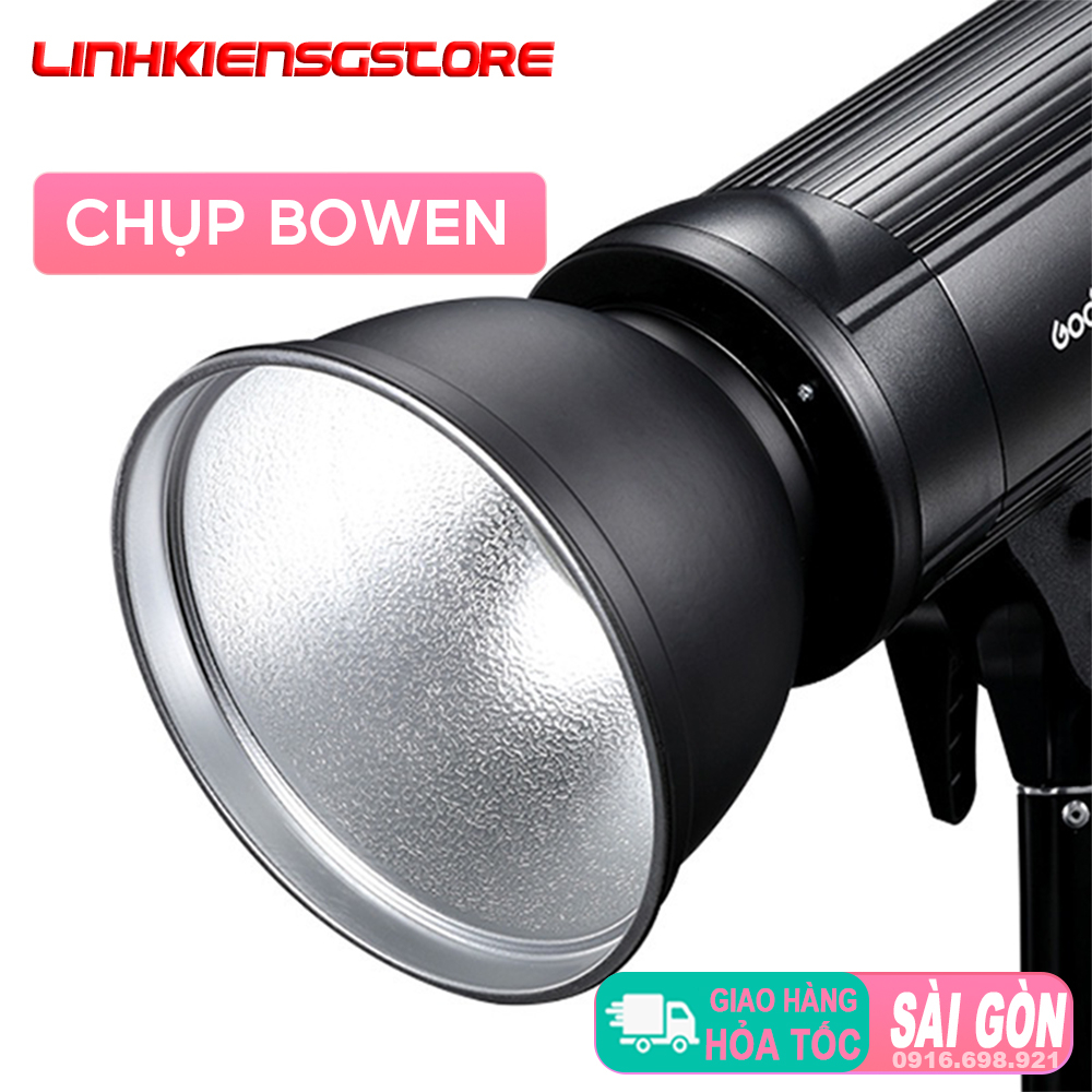 CHỤP ĐÈN 7 INCH KHÔNG CHUÔI Tản Ánh Sáng Tiêu Chuẩn Dành Cho Đèn studio {{linhkiensgstore}