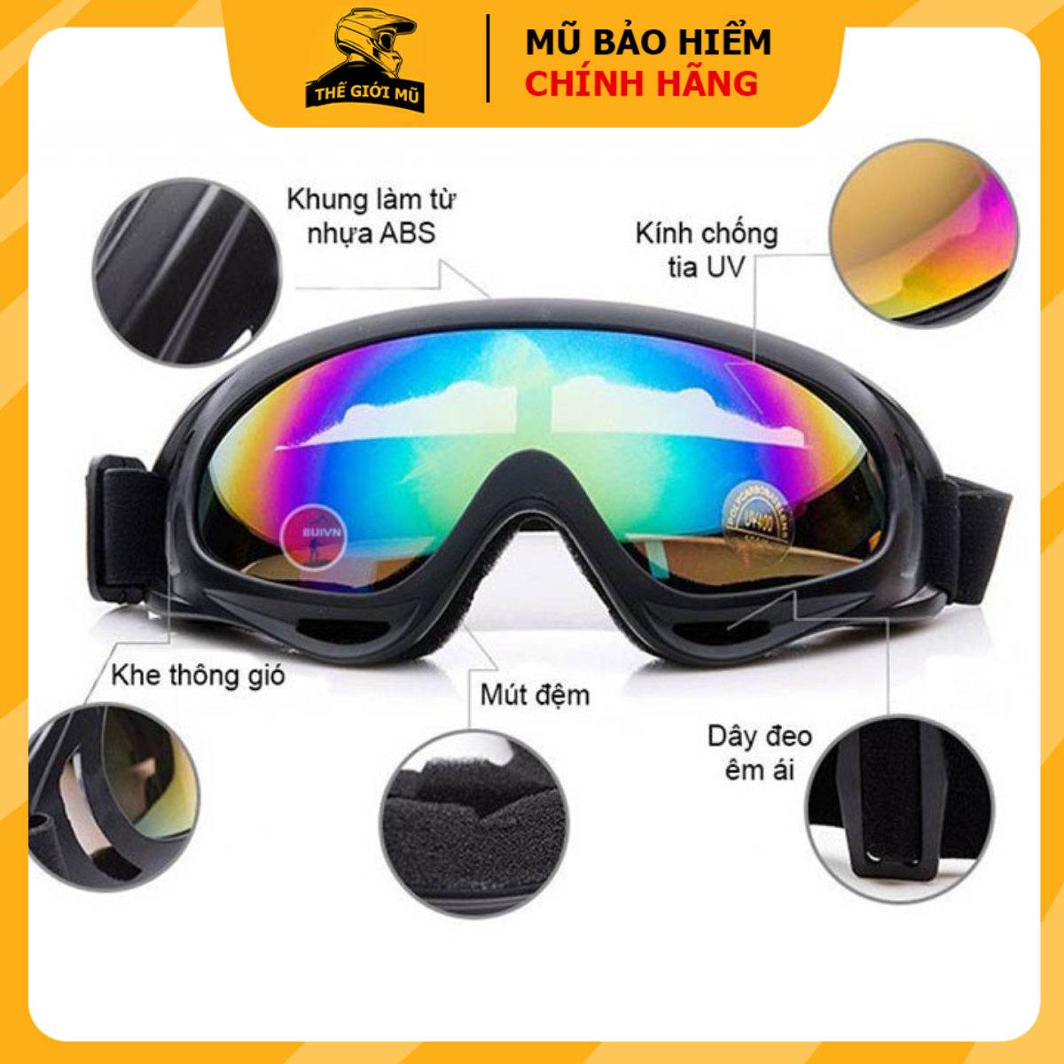 Kính UV nhiều màu gắn mũ bảo hiểm(mẫu mới),kính UV gắn nón bảo hiểm nửa đầu,mũ 1/2,mũ 3/4 đi phượt,phụ kiện trang trí