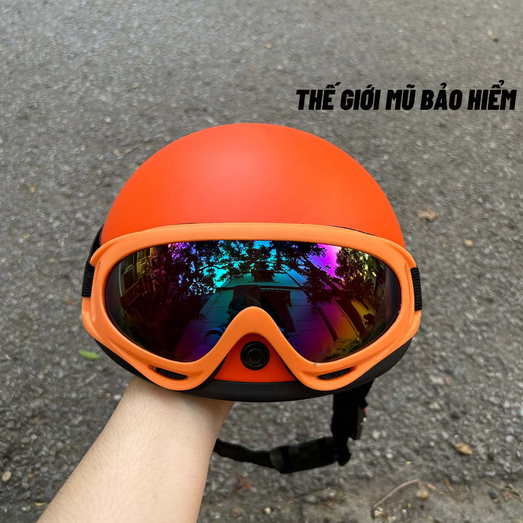 Kính UV nhiều màu gắn mũ bảo hiểm(mẫu mới),kính UV gắn nón bảo hiểm nửa đầu,mũ 1/2,mũ 3/4 đi phượt,phụ kiện trang trí