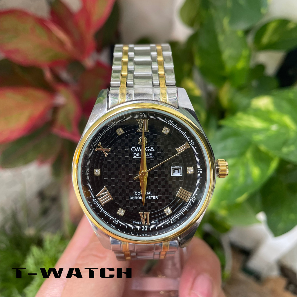 Đồng hồ nam OM24 size 40mm chống xước khóa bướm kim trôi - Hình Thật