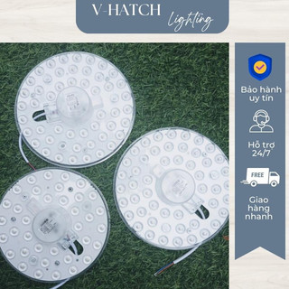 Vỉ led tròn 18w- 24w 220v 3 chế độ bọc thấu kính dùng thay lắp sửa chữa đèn led