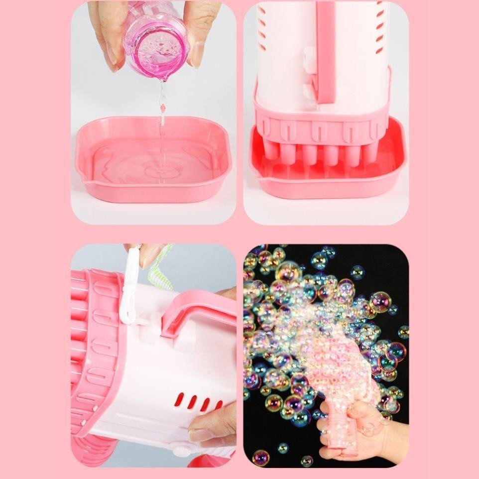 Đồ Chơi Ban Bong Bóng 32 Nòng Vui Nhộn Kèm Lọ Xà Phòng