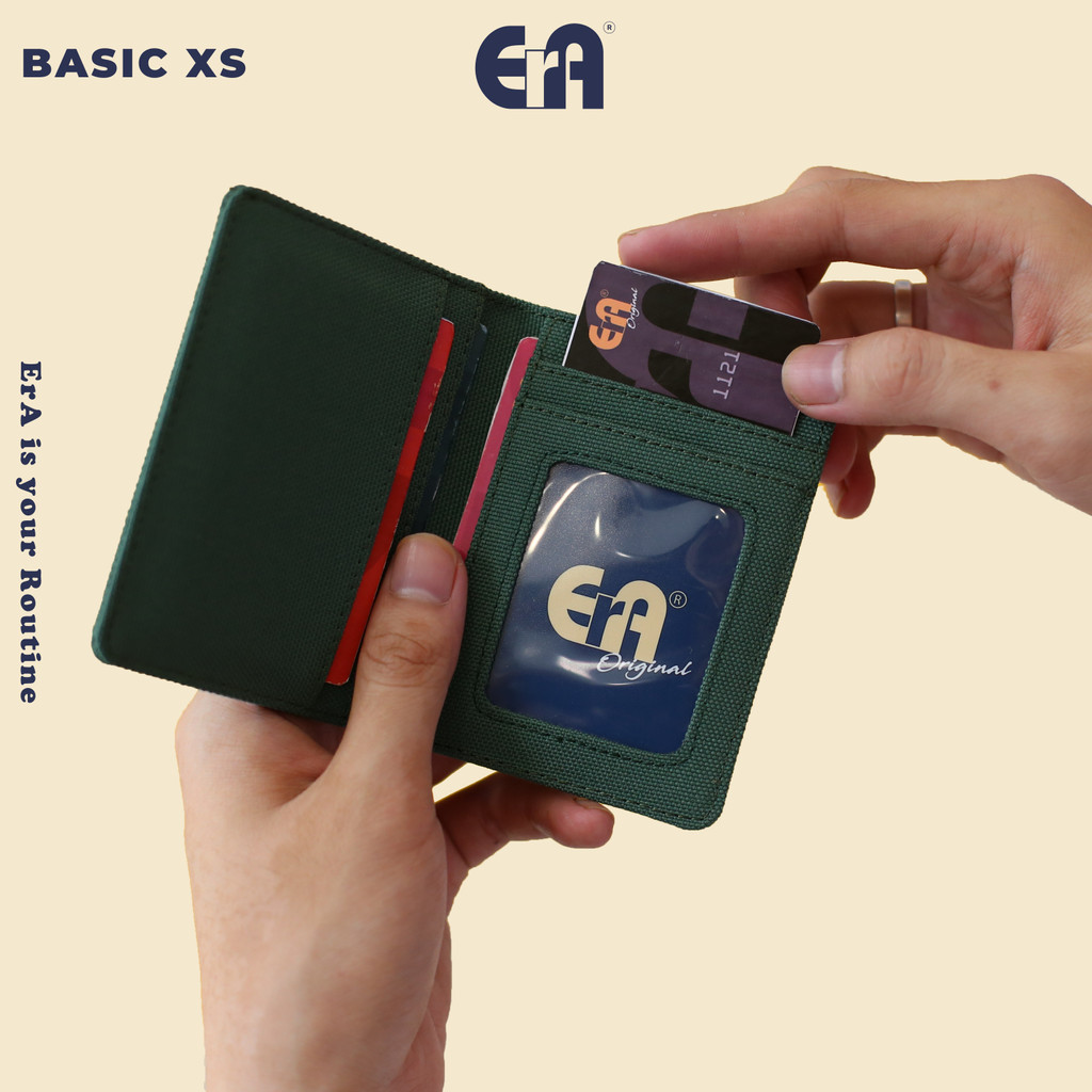 Ví Vải Mini Gập Đôi Dáng Đứng Basic XS - Chất Liệu Canvas Chống Thấm Nước Cao Cấp - Thương Hiệu ErA Original | BigBuy360 - bigbuy360.vn
