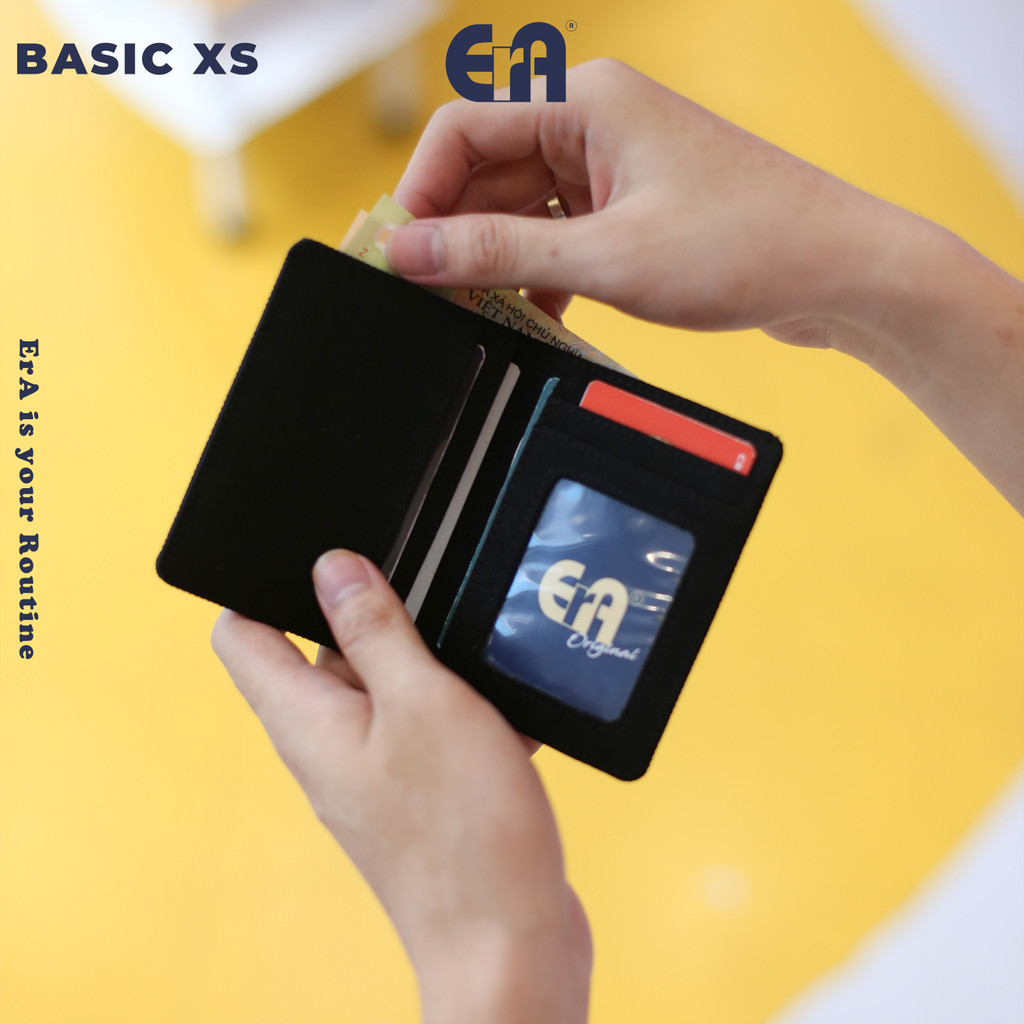 Ví Vải Mini Gập Đôi Dáng Đứng Basic XS - Chất Liệu Canvas Chống Thấm Nước Cao Cấp - Thương Hiệu ErA Original | BigBuy360 - bigbuy360.vn