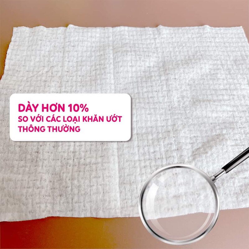 Combo 5 gói khăn ướt nhiệt đới Mamamy Tropical 90 tờ có nắp