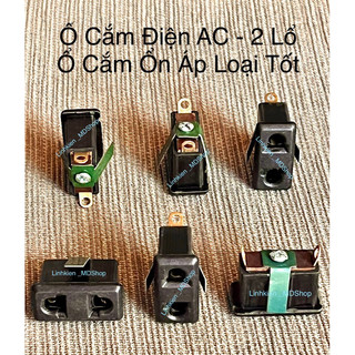 Ổ cắm điện ac 2 lổ , ổ cắm ổn áp , giá bán 5 cái 50k