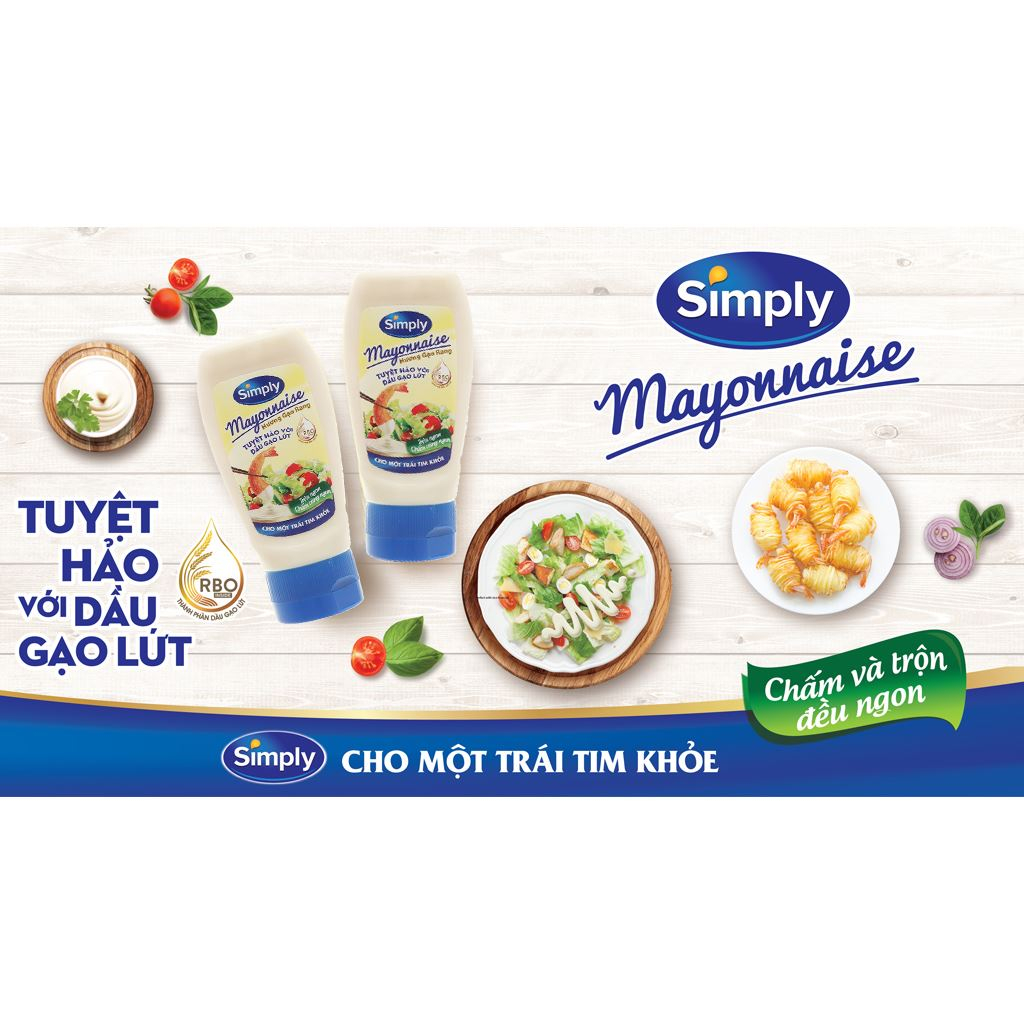 SIMPLY  SỐT MAYO HƯƠNG GẠO RANG  Mayonnaise with Fried Rice Flavor