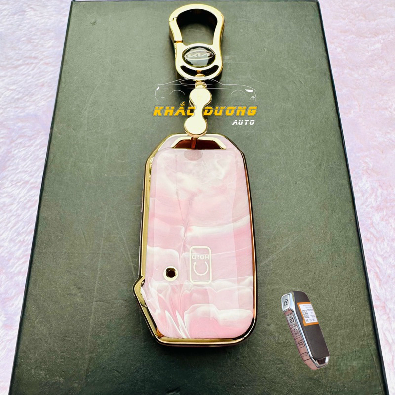 Ốp chìa khoá KIA K3 - K5 - SPORTAGE - CERATO vân đá hoa cương sang trọng