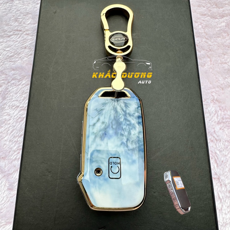 Ốp chìa khoá KIA K3 - K5 - SPORTAGE - CERATO vân đá hoa cương sang trọng
