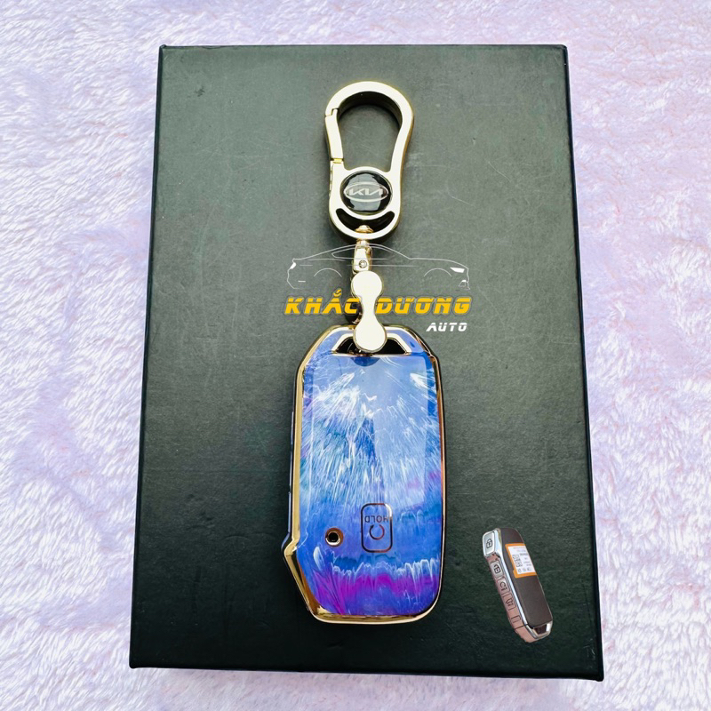 Ốp chìa khoá KIA K3 - K5 - SPORTAGE - CERATO vân đá hoa cương sang trọng