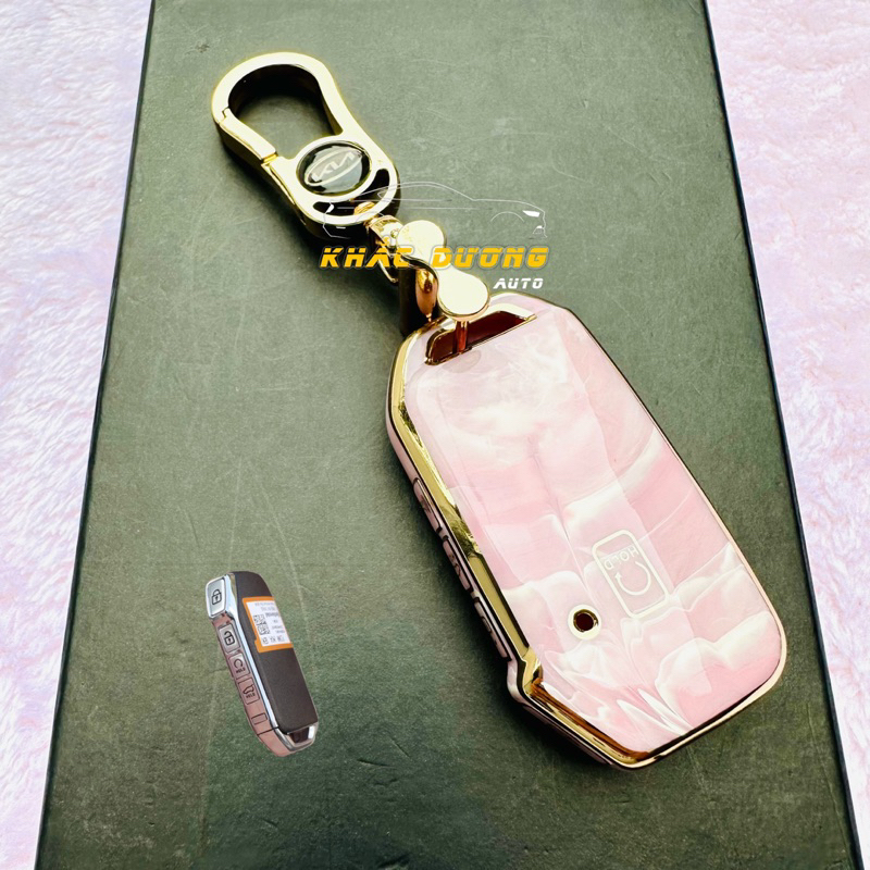 Ốp chìa khoá KIA K3 - K5 - SPORTAGE - CERATO vân đá hoa cương sang trọng