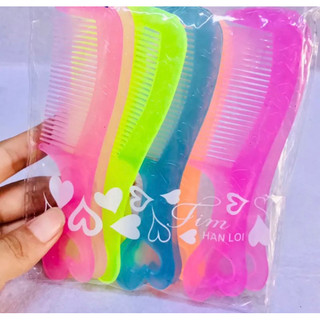 💝💝Set 10 Lược NHỎ, CÁN TIM, bỏ bóp (dài 12cm)