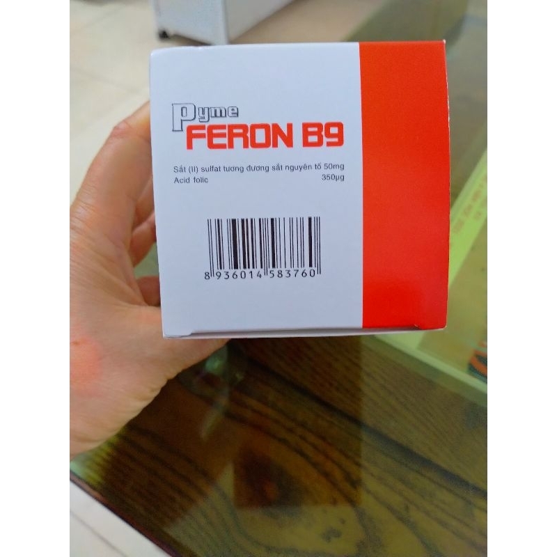 Feron B9 hộp 100viên phòng thiếu sắt và acid folic trong thời kỳ mang thai,cho con bú