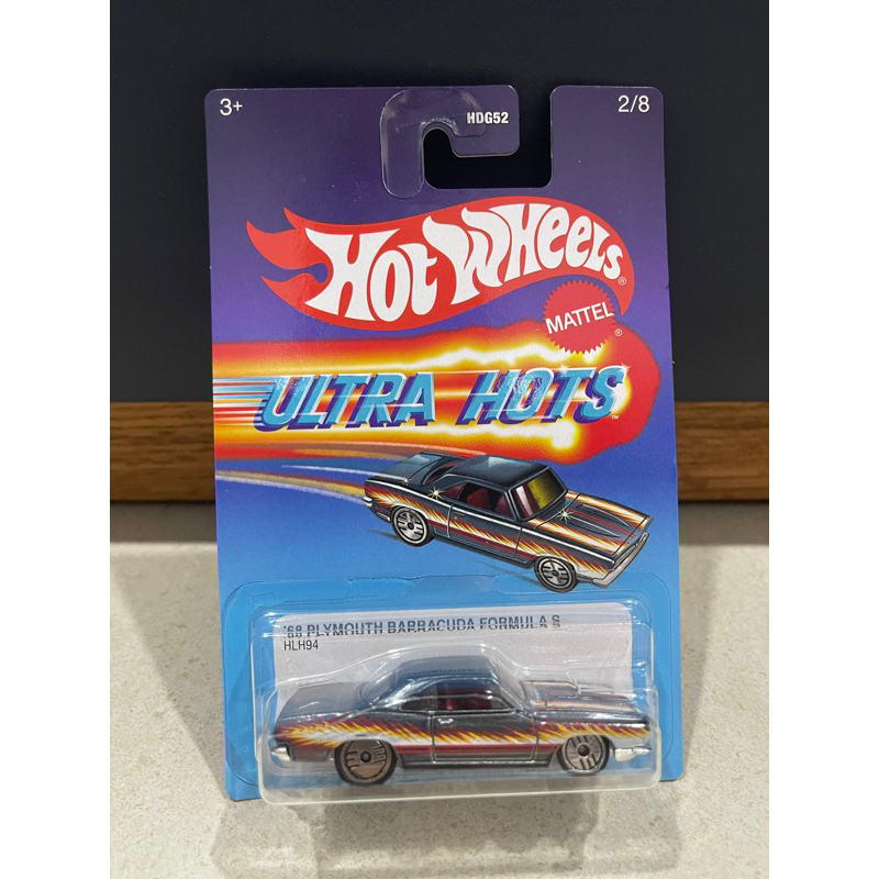 Xe mô hình đồ chơi cơ bản Hotwheels 1:64 - ULTRA HOTS - '68 Plymouth Barracuda Formula S