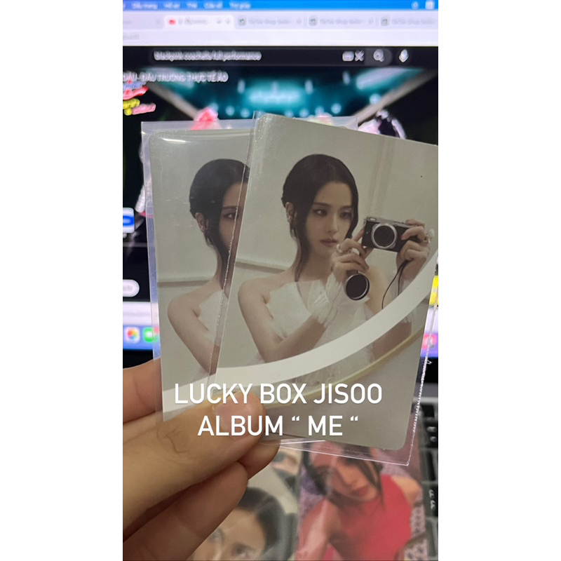HỘP MAY MẮN JISOO BLACKPINK - HÀNG OFF ALBUM ME
