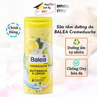 Sữa tắm trắng da, sữa tắm dưỡng ẩm toàn thân BALEA chiết xuất từ thiên nhiên giúp mềm mịn da