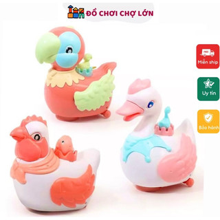 Đồ chơi con gà, con vịt, con chim thiên nga chạy pin đẻ trứng biết chạy tránh chướng ngại vật loại to đẹp cho bé
