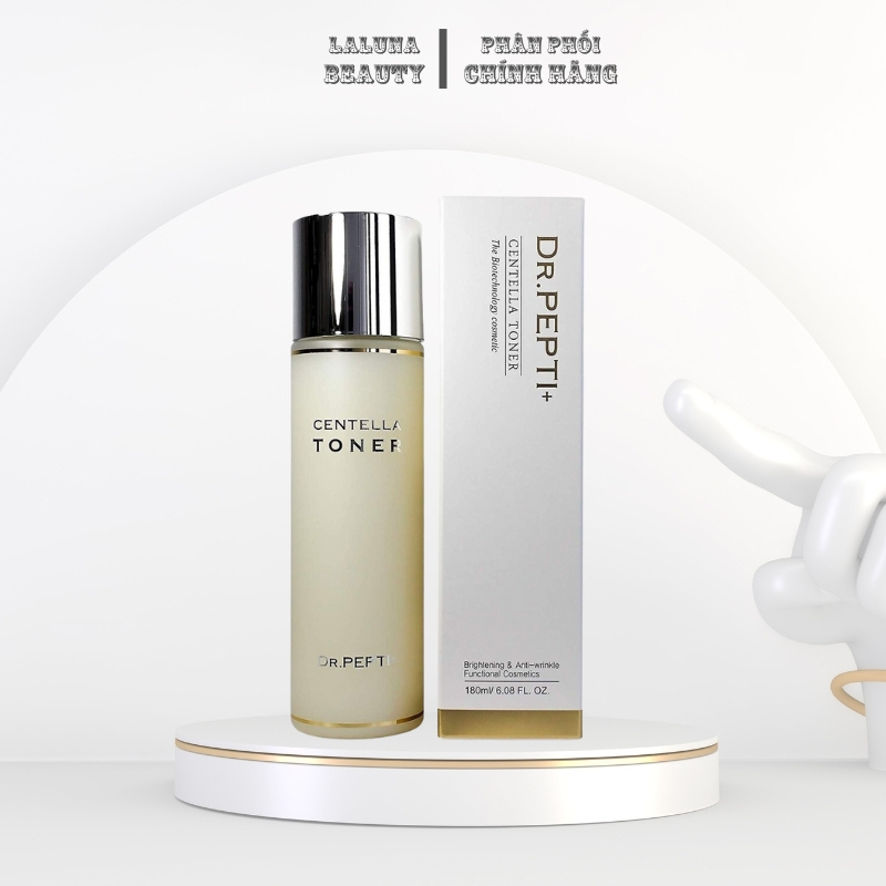 Nước Hoa Hồng Toner Dr.Pepti Centella Giúp Se Khít Lỗ Chân Lông, Dưỡng Da Căng Bóng Hàn Quốc 180ml