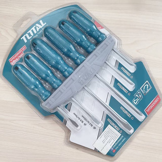 Đồ nghề total bộ 6 tua vít dẹp và bake thtdc250601