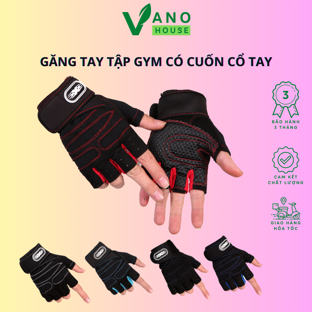 Găng Tay Tập Gym Xport Có Cuốn Cố Tay Chống Trượt Phù Hợp Cho Cả Cho Nam Và Nữ